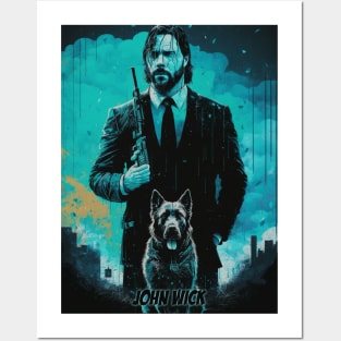 John Wick illustration Posters and Art